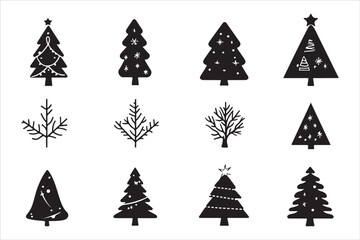 Obraz premium Holiday Christmas Tree Vector Designs