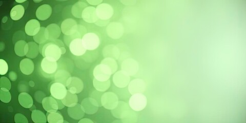 Fototapeta premium Abstract Green Bokeh Background Lights Circles Soft Blurred Shiny