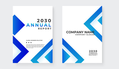 Set of cover flat geometric design template background