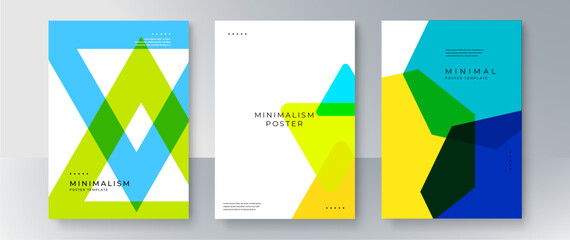 Colorful abstract annual report template