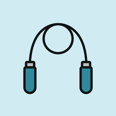 Jump rope icon represents physical fitness and an active lifestyle, perfect for World Health Day promotions, wellness campaigns, sports branding, and exercise-related visuals.