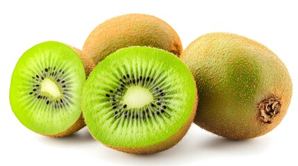Fototapeta premium kiwi fruit isolated on white background