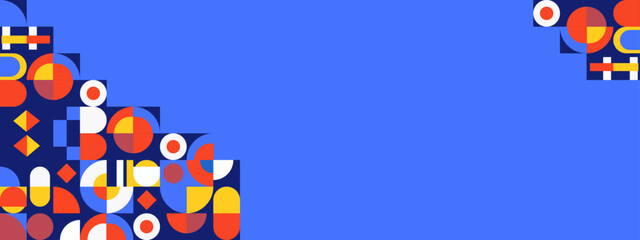 Flat design mosaic wallpaper