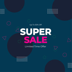 Eye-Catching Promotional Banner for Super Sale