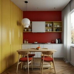 Fototapeta premium modern kitchen interior with kitchen