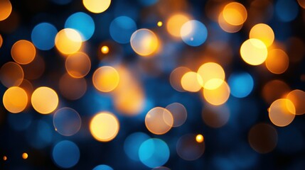 Fototapeta premium Abstract bokeh lights, dark background