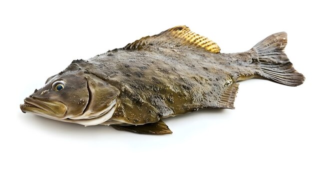 Brill Fish isolated on white background