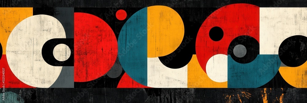 Poster Bold modern typography with oversized abstract text in vibrant colors creating a stylish background ideal for contemporary designs