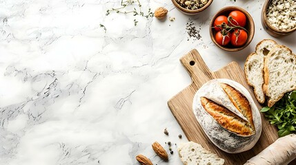 A bagel on a white background