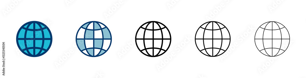 Wall mural web icon vector isolated on white background. website vector icon. internet world vector