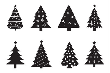 Obraz premium Holiday Christmas Tree Vector Designs
