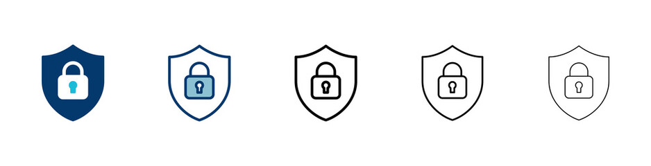 Security icon vector isolated on white background. protection icon. privacy. vpn