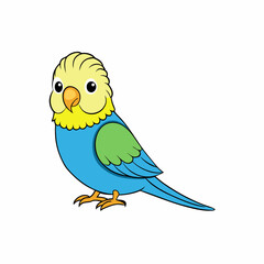 budgerigar bird on a branch