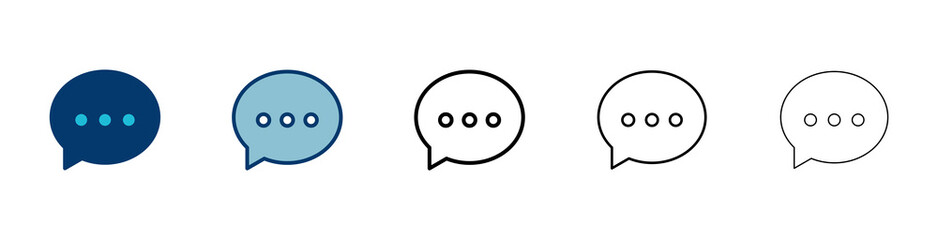 Chat icon vector isolated on white background. Chat vector icon. Speech bubble. message. contact us