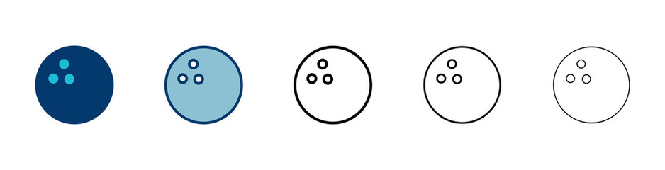 Bowling game Pin Icon vector isolated on white background. Bowling icon, ball and pin