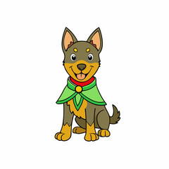 dog cartoon vector