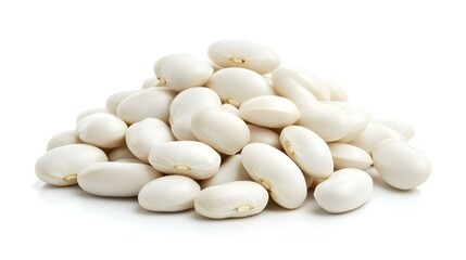 white Kidney beans isolated on white background