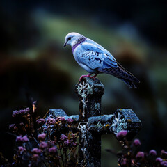 bird on a cross