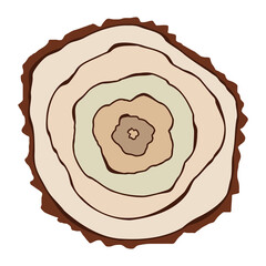 Sunrise in the mountains, morning haze and fog, sun over the peaks, vector illustration