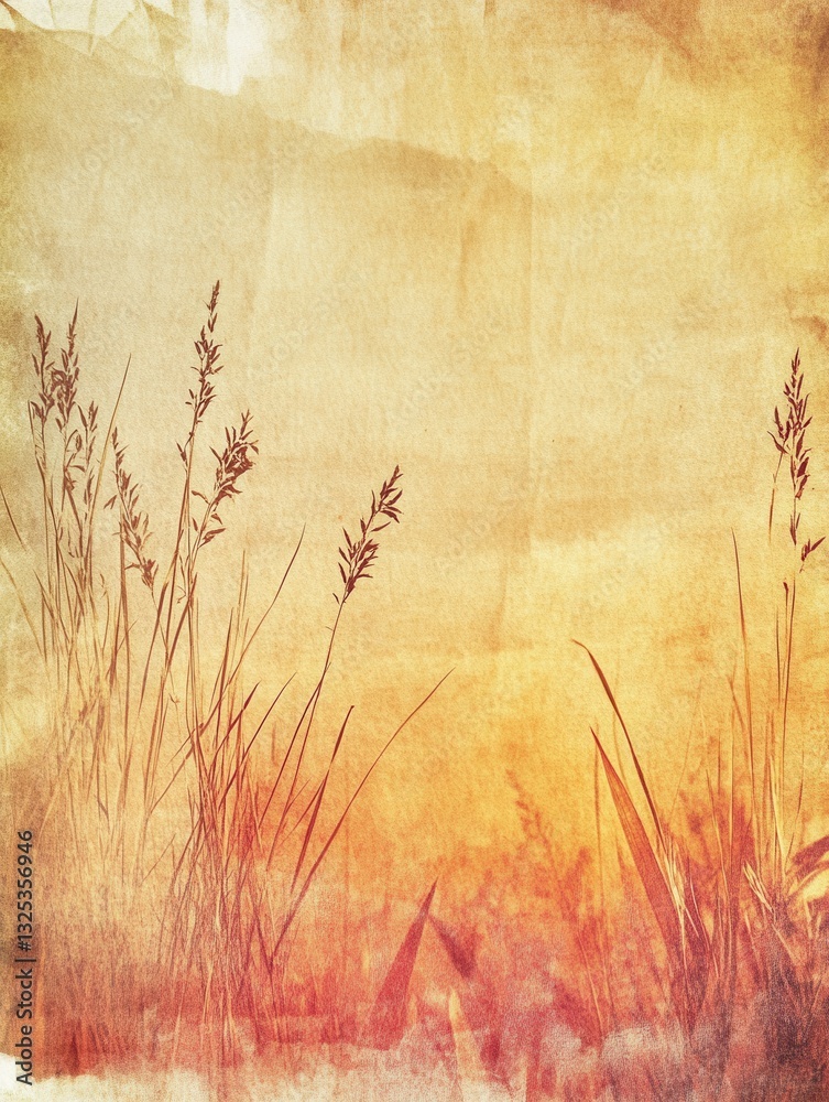 Poster natural bohemian backdrop featuring warm earth tones and organic patterns for creative projects