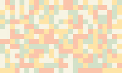 Abstract pixel art background.  Soft pastel color palette creates a calming, minimalist aesthetic. Ideal for website banners, presentations, or social media.