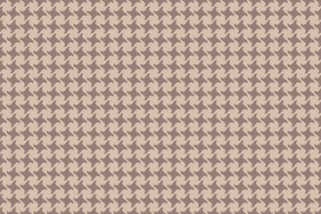 Elegant houndstooth pattern in muted beige and brown tones.  Perfect for textile design, fashion, wallpaper, or website backgrounds.