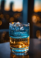 beautiful glass of water