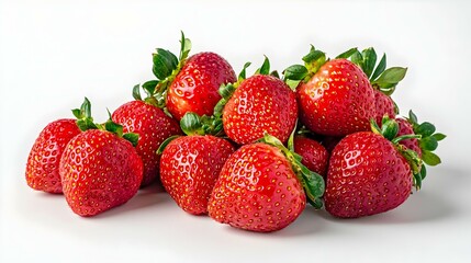 Strawberries in White background