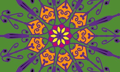 Beautiful and eye-catching background and fabric pattern design.