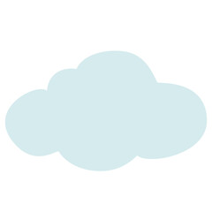 cloud computing icon on blue background