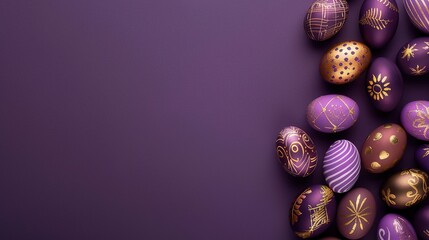 Easter: The Mysterious and Sacred Celebration against the Dark Purple Background