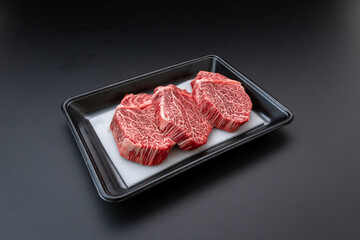 牛ヒレステーキ　トレイ　Beef fillet steak tray