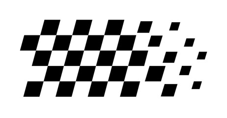 Racing stripes. Race flag. Checkered flag. Sport car decal stripes. Automotive graphics. Vector illustration