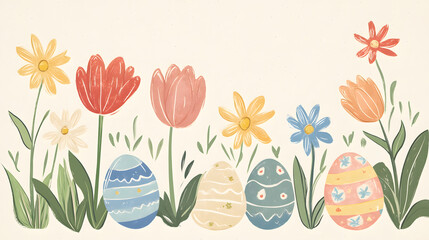 flower, tulip, spring, vector, tulips, nature, floral, illustration, flowers, art, design, card, plant, pink, leaf, decoration, summer, beauty, easter, bouquet, day, pattern, color, season, love