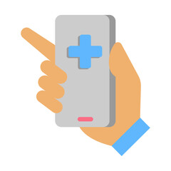 Obraz premium Technology In Health Icon