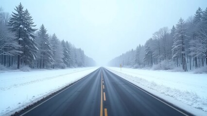 Straight highway road