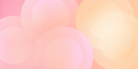 abstract background.modern.minimalist.pink and yellow gradations.circle effect.memphis.