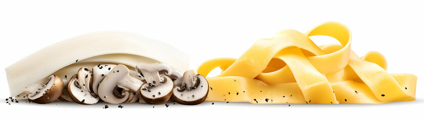 Creamy Pasta with Mushrooms, A Delicious Italian Dish, perfectly seasoned with pepper