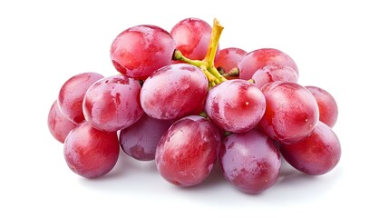 Fototapeta premium Ripe red grape isolated on white background