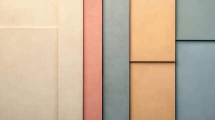 Fototapeta premium Minimalist Abstract Background with Linear Patterns in Soft Pastel Tones and Textures