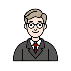 businessman cartoon icon image