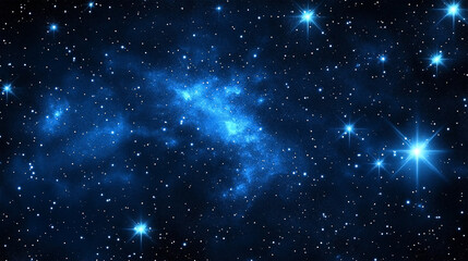 Obraz premium A mesmerizing view of a starry night sky with countless bright stars and a nebula