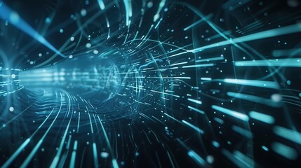 Blue_technology_sense_lines_curves_wavy_lines