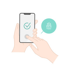 スマホの指紋認証アイコン(生体認証・ロック解除・セキュリティ対策)