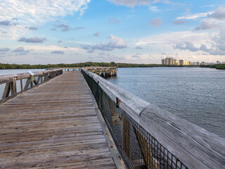 Boardwalk at John D MacArthur State Park, Florida