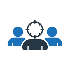 flat target with audience