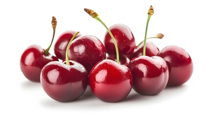 Sweet cherry isolated on white background