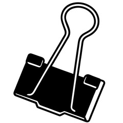 Office of safety pins isolated on white icon