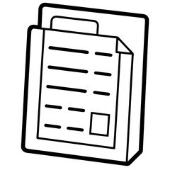 vector illustration of a document icon