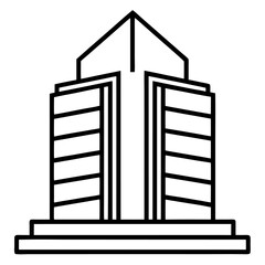 vector illustration of a office building